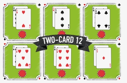 Two Cards Versions That Creates A 12 At Blackjack, HD Png Download, Transparent PNG