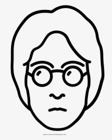 John Lennon Coloring Page - Coloring Pages John Lennon, HD Png Download, Transparent PNG
