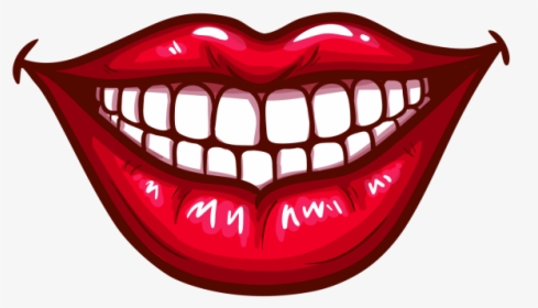 Mouth Clip Art Png Images Free Download Searchpng - Smile Lips Drawing Pop Art, Transparent Png, Transparent PNG