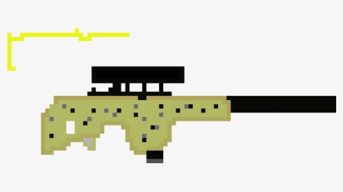 Assault Rifle From Fortnite Pixel Art, HD Png Download, Transparent PNG