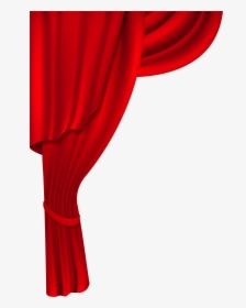 Drapery Clip Parda - Red Curtain Clipart, HD Png Download, Transparent PNG