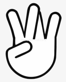Middle Finger Black Emoji Transparent Png - West Side Hand Transparent, Png Download, Transparent PNG