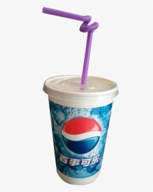Pepsi With Straw Png, Transparent Png, Transparent PNG