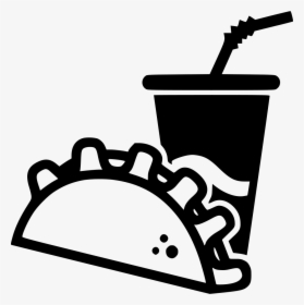 Taco Mexican Paper Cup Soda - Drink Icon Png, Transparent Png, Transparent PNG