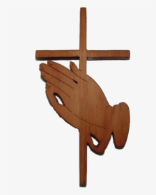 /m/083vt Product Design Wood - Brown Cross With Praying Hands, HD Png Download, Transparent PNG