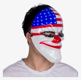 2018 Wholesale Game Payday 2 Scary Clown Mask Realistic - Flag Of The United States, HD Png Download, Transparent PNG