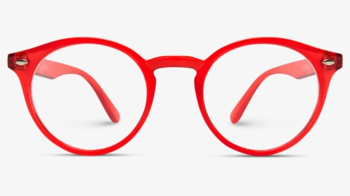 Red Frame Clear Prescription Eyeglasses, Clear Red, HD Png Download, Transparent PNG
