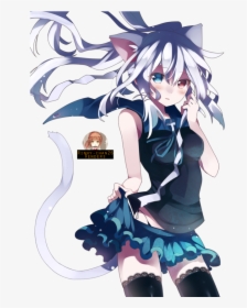 Cat Girl Pullover - Neko Anime Cat Girl, HD Png Download , Transparent Png  Image - PNGitem