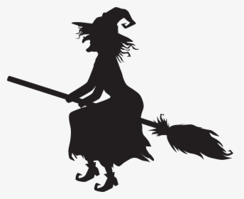 Halloween Witch And Broom Png Clip Art Image​, Transparent Png, Transparent PNG