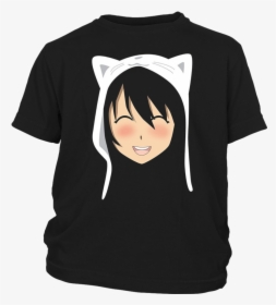 Anime Face Cat T-shirt - Nike Shirt Transparent Background Hd, HD Png Download, Transparent PNG