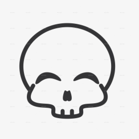 Transparent Head Outline Png - Funny Skull With Glasses, Png Download, Transparent PNG