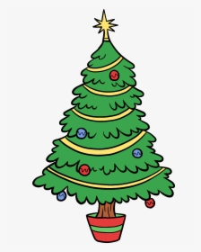Christmas Tree Clip Art - Christmas Tree Drawing Png, Transparent Png, Transparent PNG