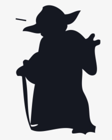 Star Wars Yoda Silhouette, HD Png Download, Transparent PNG
