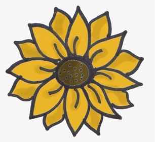 The Little Matters - Beginner Sunflower Easy Drawing, HD Png Download, Transparent PNG