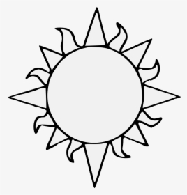Sun Black And White, HD Png Download, Transparent PNG