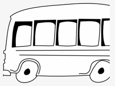 Transparent Bus Clipart Png - Outline Of A Bus, Png Download, Transparent PNG