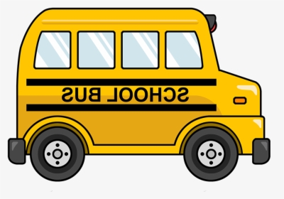 Free Cute Cartoon School Bus Clip Art - School Bus Clipart Transparent, HD Png Download, Transparent PNG