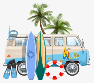 And Surfboard Car Illustration Euclidean Vector Stock - Prancha De Surf Png, Transparent Png, Transparent PNG