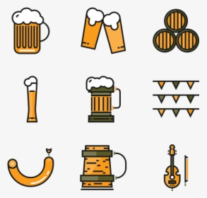 Alcohol Icons Free Vector - Oktoberfest Icon, HD Png Download, Transparent PNG