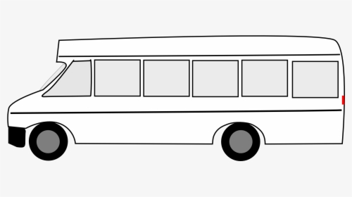 Bus Black And White I Cartoon, HD Png Download, Transparent PNG