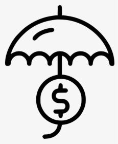 Umbrella Dollar Sign Icon, HD Png Download, Transparent PNG