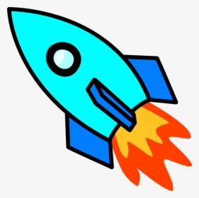 Light Blue Rocket Svg Clip Arts - Spaceship Clipart, HD Png Download, Transparent PNG