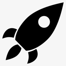 Computer Icons Black And White Rocket Download Encapsulated - Black And White Rocket Clipart, HD Png Download, Transparent PNG