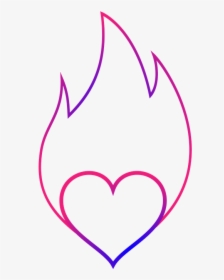 Heart, Flame, Logo, Emblem, Congratulation, Design - Heart Flame, HD Png Download, Transparent PNG