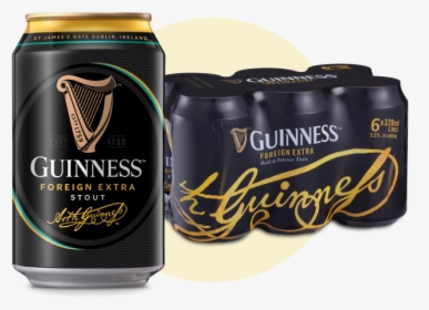 Guinness 6-can Pack - Guinness Foreign Extra Stout Can, HD Png Download, Transparent PNG