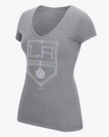 La Kings Womens Oil Foiled Logo Short Sleeve T-shirt - Pocket, HD Png Download, Transparent PNG