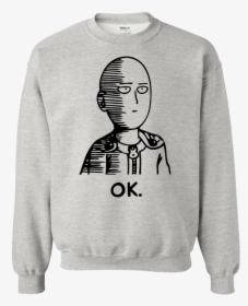One Punch Man Saitama Ok Hoodie Sweatshirt - Without Lineman You Re Just Playing Catch, HD Png Download, Transparent PNG