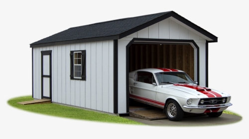 White Garage With Black Trim, HD Png Download, Transparent PNG