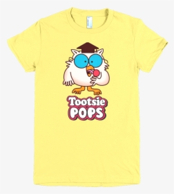 Owl Tootsie Roll Pop Womens T-shirt - Tootsie Pop Owl, HD Png Download, Transparent PNG