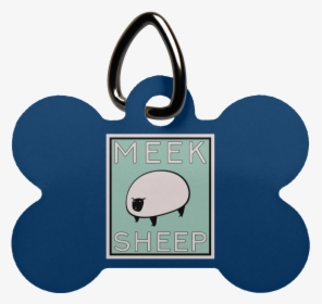 Vintage Meek Sheep Dog Bone Pet Tag - Bone Shaped Dog Tag Png, Transparent Png, Transparent PNG