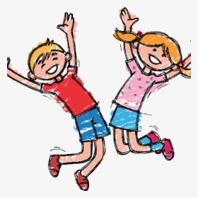 Transparent Happy Kid Png - Boy And Girl Clipart, Png Download, Transparent PNG