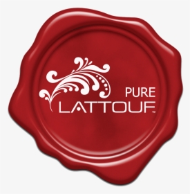 Stamp Logo Pure Lattouf Red With White - Lattouf Day Spa Logo Png, Transparent Png, Transparent PNG