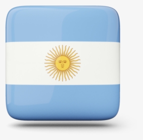 Glossy Square Icon - Argentinian Flag Square Png, Transparent Png, Transparent PNG