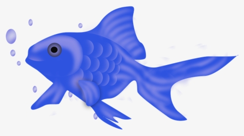 Fish Icon, Fish, Blue Fish, Ocean, Aquarium, Nature - Goldfish, HD Png Download, Transparent PNG