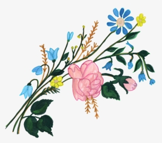 7 Png, Painted Flowers, Backgrounds Mob - Floribunda, Transparent Png, Transparent PNG