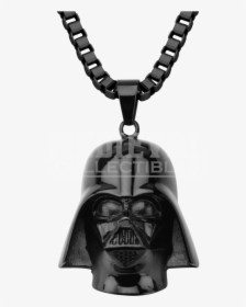 Darth Vader Black Mask Pendant With Chain - Necklace, HD Png Download, Transparent PNG