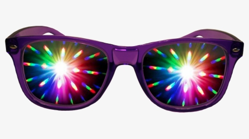 Purple Diffraction/rave Glasses By American Paper Optics - Rave Glasses Png, Transparent Png, Transparent PNG