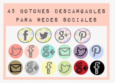 Iconos Redes Sociales Png Gris - Facebook, Transparent Png, Transparent PNG