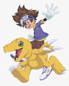 Tai Agumon - Digimon Tai And Agumon, HD Png Download, Transparent PNG
