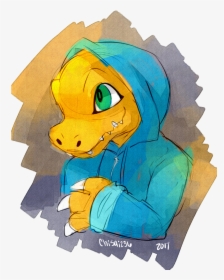 “ Agumon In A Hoodie A Tamersona Doodle For A Friend - Cartoon, HD Png Download, Transparent PNG