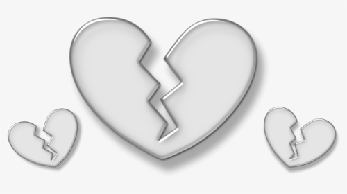 #broken #heart #emoji #crown #glass #circle #glitter - Heart, HD Png Download, Transparent PNG