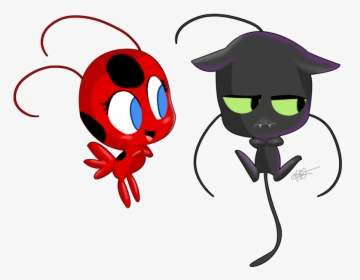 Transparent Miraculous Ladybug Png - Miraculous Ladybug And Cat Noir Drawing Easy, Png Download, Transparent PNG