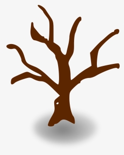 Dead Tree Cartoon Vector Clip Art - Clip Art Tree Branches, HD Png Download, Transparent PNG