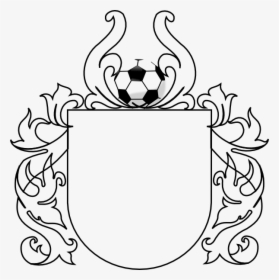 Clipart Shield Soccer - Coat Of Arms Stencil, HD Png Download, Transparent PNG