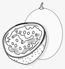 Passion Fruit For Coloring, HD Png Download, Transparent PNG