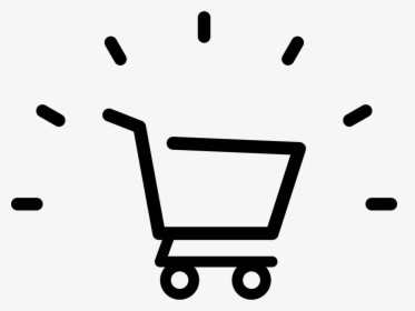 Shopping Cart Sign - Transparent Background Shopping Cart Icon, HD Png Download, Transparent PNG
